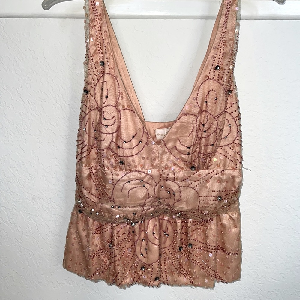 Tracy Reese silk beaded top